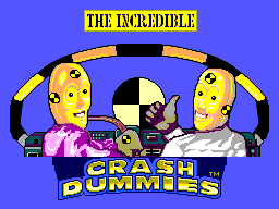 Incredible Crash Dummies Title Screen